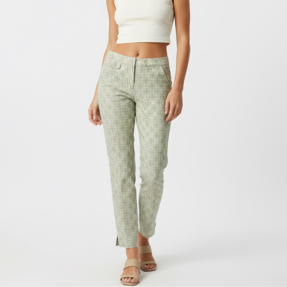 Ted Baker London Jacquard Tapered Leg Evening Trouser Pants Pockets 1 US 4 /26